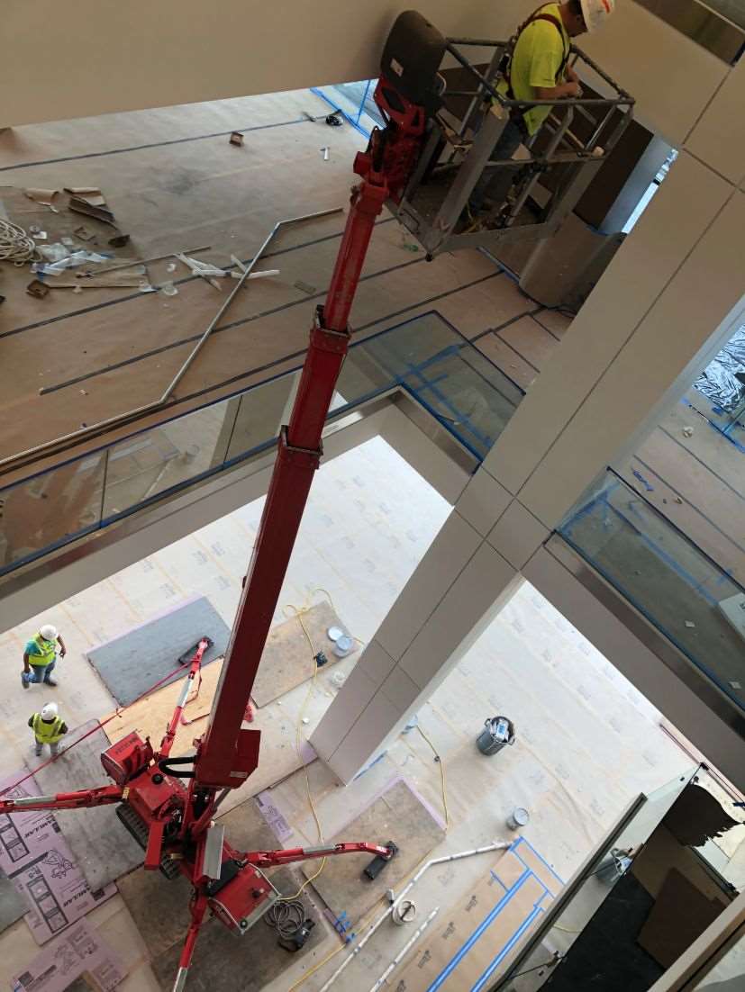 High-access commercial construction cleaning in Houston